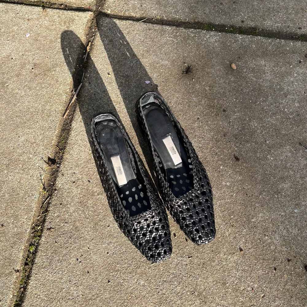 Miista Taissa woven leather heels SIZE 38